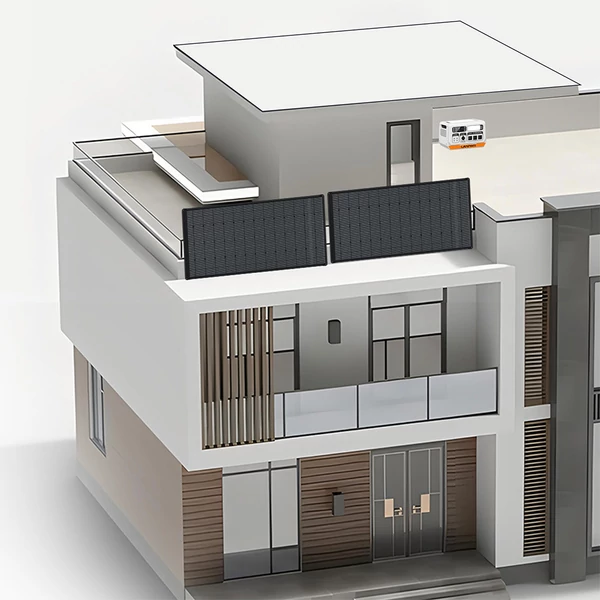 LANPWR 2400 Pro erkélynapelem rendszer – 2200W, 2040Wh energiatárolóval, hálózatra visszatápláló inverterrel, 3 AC kimenettel