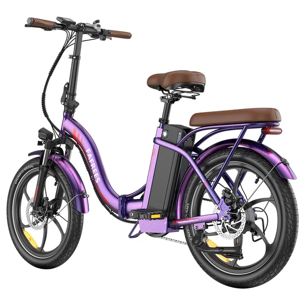 Fafrees F20+ Pro összecsukható elektromos kerékpár, 250W motor, 36V 22.5Ah akkumulátor, 20×3.0 gumi, 25km/h, 100km hatótáv – Rózsaszínes lila