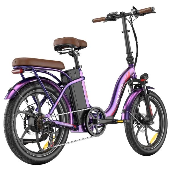 Fafrees F20+ Pro összecsukható elektromos kerékpár, 250W motor, 36V 22.5Ah akkumulátor, 20×3.0 gumi, 25km/h, 100km hatótáv – Rózsaszínes lila