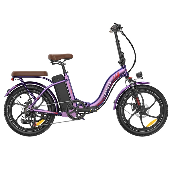Fafrees F20+ Pro összecsukható elektromos kerékpár, 250W motor, 36V 22.5Ah akkumulátor, 20×3.0 gumi, 25km/h, 100km hatótáv – Rózsaszínes lila