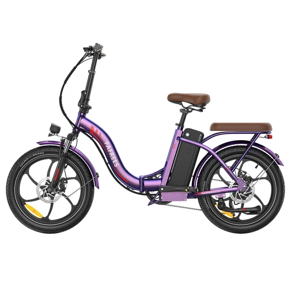 Fafrees F20+ Pro összecsukható elektromos kerékpár, 250W motor, 36V 22.5Ah akkumulátor, 20×3.0 gumi, 25km/h, 100km hatótáv – Rózsaszínes lila