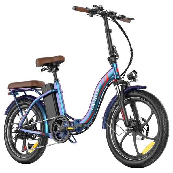 Fafrees F20+ Pro összecsukható elektromos kerékpár, 250W motor, 36V 22.5Ah akkumulátor, 20×3.0 gumi, 25km/h, 100km hatótáv – Auróra kék