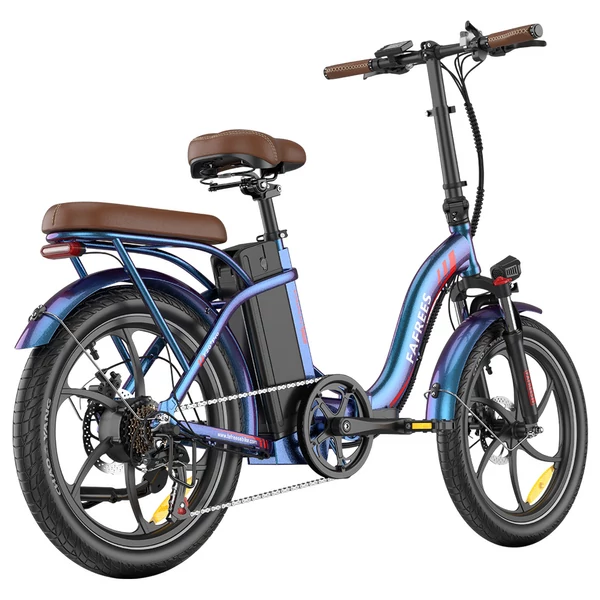 Fafrees F20+ Pro összecsukható elektromos kerékpár, 250W motor, 36V 22.5Ah akkumulátor, 20×3.0 gumi, 25km/h, 100km hatótáv – Auróra kék
