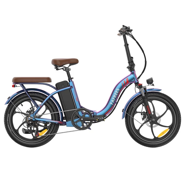 Fafrees F20+ Pro összecsukható elektromos kerékpár, 250W motor, 36V 22.5Ah akkumulátor, 20×3.0 gumi, 25km/h, 100km hatótáv – Auróra kék