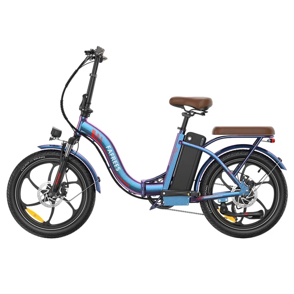 Fafrees F20+ Pro összecsukható elektromos kerékpár, 250W motor, 36V 22.5Ah akkumulátor, 20×3.0 gumi, 25km/h, 100km hatótáv – Auróra kék