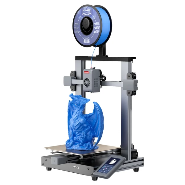 LONGER LK10 3D nyomtató, 500 mm/s sebesség, 0,1 mm pontosság, 225×225×265 mm térfogat, automata szintezés, 300°C hotend, WiFi/LAN/USB