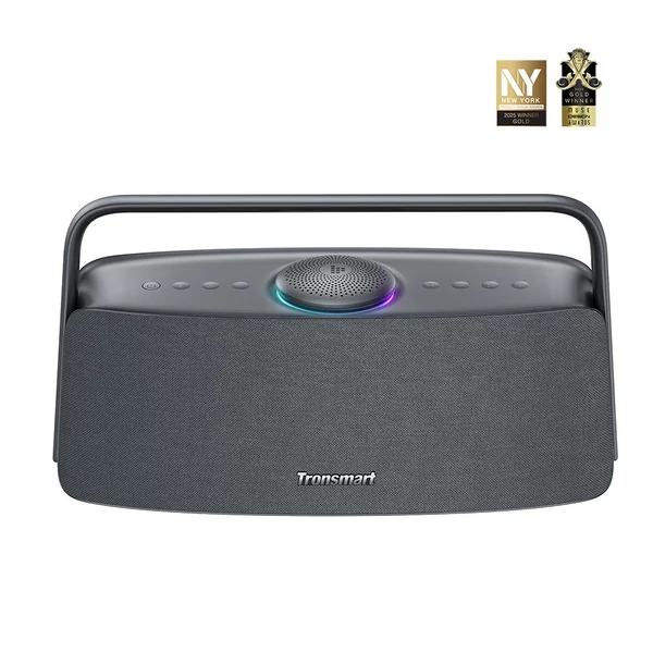 Tronsmart Fiitune X30 otthoni hangszóró, 80W térhangzás, Hi‑Res LDAC, 2.2.1 rendszer, Bluetooth 5.3, IPX6, 14 óra üzemidő