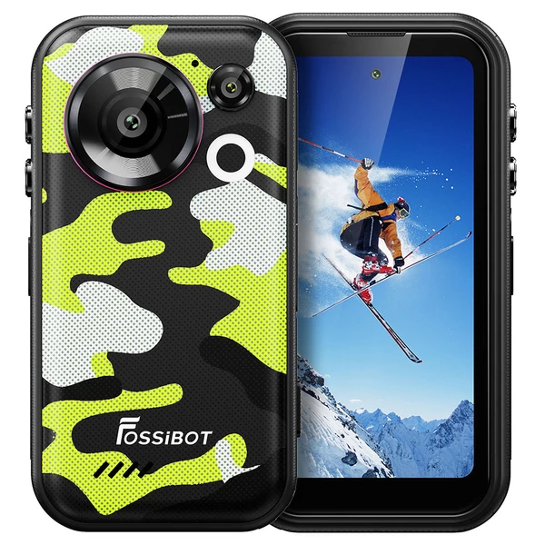 FOSSiBOT F116 Pro strapabíró okostelefon, 12GB/256GB, Dimensity 7300 5G, 48MP OIS, 50MP kamera, 4.0'' 120Hz, 3700mAh, Android 16, IP68/IP69K, NFC - Zöld