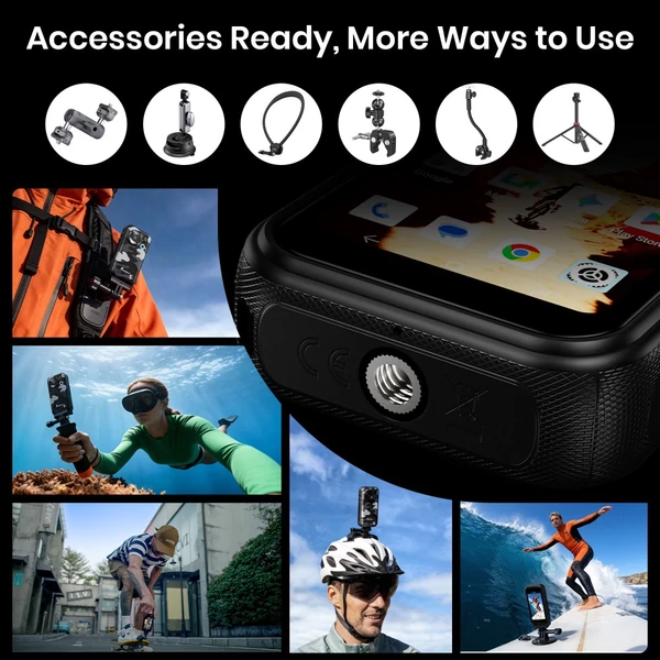 FOSSiBOT F116 Pro strapabíró okostelefon, 12GB/256GB, Dimensity 7300 5G, 48MP OIS, 50MP kamera, 4.0'' 120Hz, 3700mAh, Android 16, IP68/IP69K, NFC - Szürke