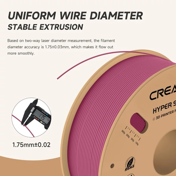 Creality Hyper-PLA filament 1kg – eperpiros (gyors, precíz nyomtatáshoz)