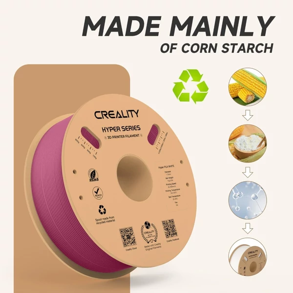 Creality Hyper-PLA filament 1kg – eperpiros (gyors, precíz nyomtatáshoz)