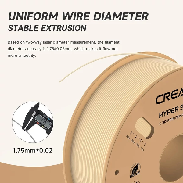 4kg Creality Hyper-PLA filament – szürke / piros / eperpiros / bőrszínű