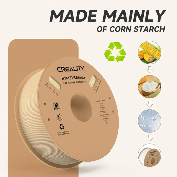 4kg Creality Hyper-PLA filament – szürke / piros / eperpiros / bőrszínű