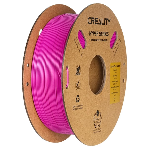 4 kg Creality Hyper-PLA filament – lila / arany / kék / barack‑rózsaszín színekben