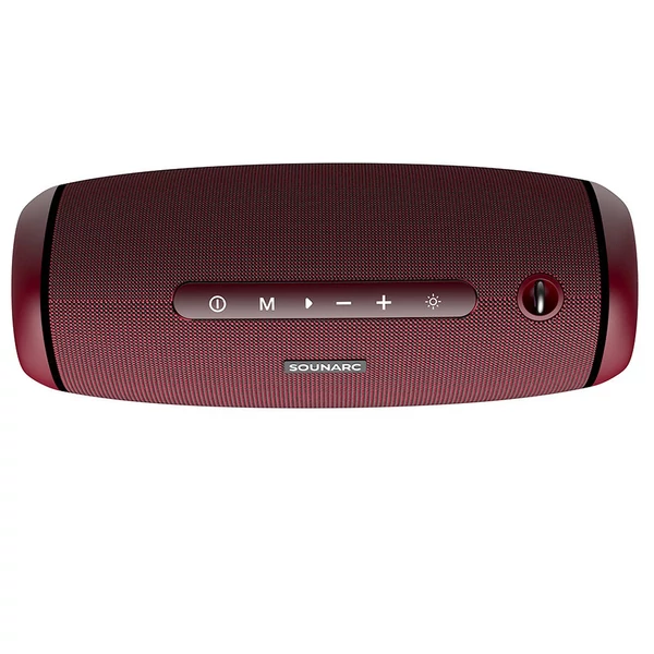 SOUNARC R1 hordozható Bluetooth hangszóró 40W, lila‑piros