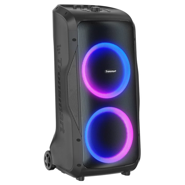 Tronsmart Halo 300 party hangszóró XLR, gitár és mikrofon bemenettel, 240W erő, Beat‑Sync LED, 20h üzemidő