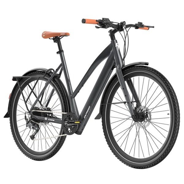Fafrees F700W elektromos kerékpár, 250W motor, 36V 10Ah akku, 700×42C gumik, 25 km/h, 100 km hatótáv, hidraulikus fék, SHIMANO CUES 9 – Fekete