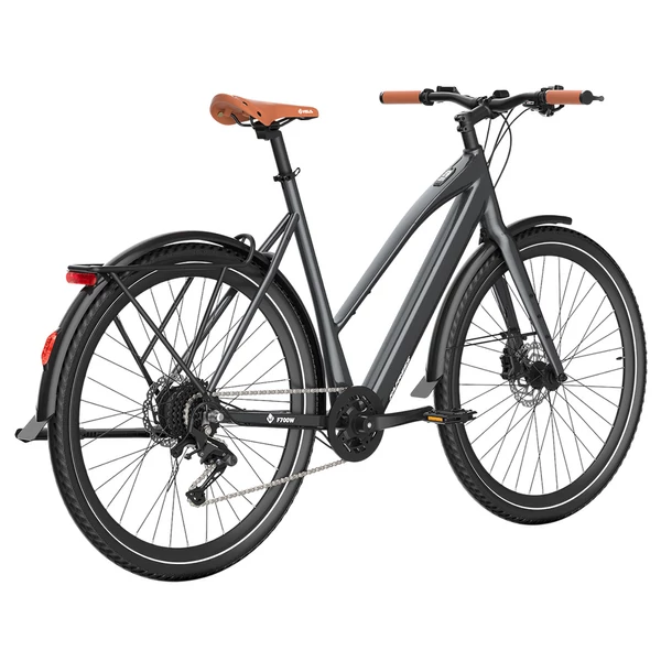 Fafrees F700W elektromos kerékpár, 250W motor, 36V 10Ah akku, 700×42C gumik, 25 km/h, 100 km hatótáv, hidraulikus fék, SHIMANO CUES 9 – Fekete