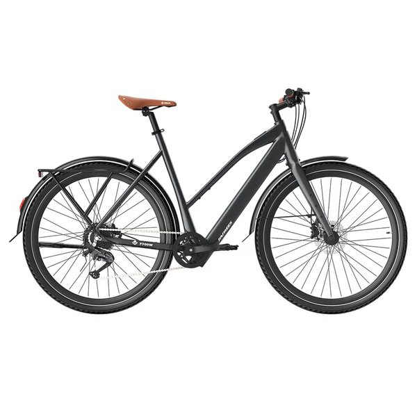Fafrees F700W elektromos kerékpár, 250W motor, 36V 10Ah akku, 700×42C gumik, 25 km/h, 100 km hatótáv, hidraulikus fék, SHIMANO CUES 9 – Fekete