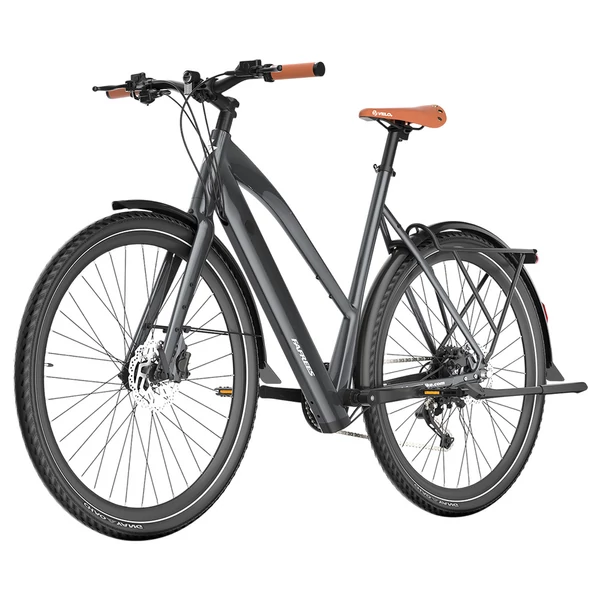 Fafrees F700W elektromos kerékpár, 250W motor, 36V 10Ah akku, 700×42C gumik, 25 km/h, 100 km hatótáv, hidraulikus fék, SHIMANO CUES 9 – Fekete