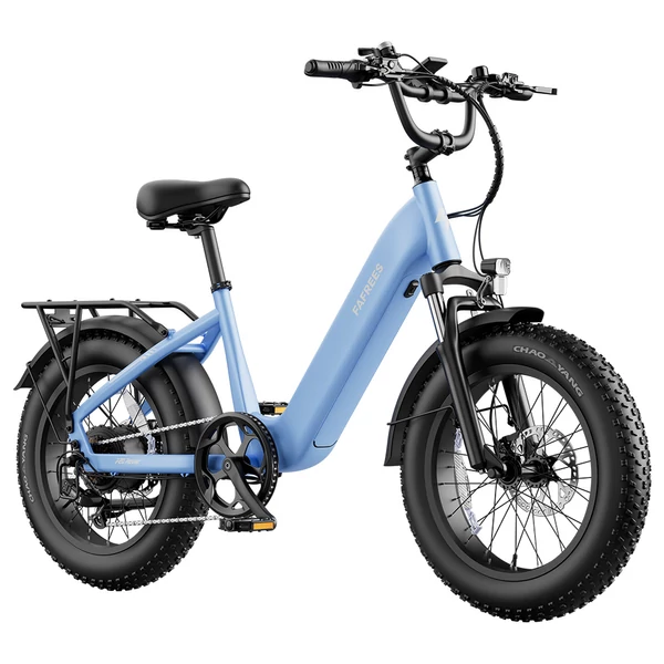 FAFREES F20 Rover elektromos kerékpár, 250W hátsó agymotorral, 48V 15Ah kivehető akkumulátorral, 80 km hatótávval, 20×4.0” vastag gumikkal – Kék