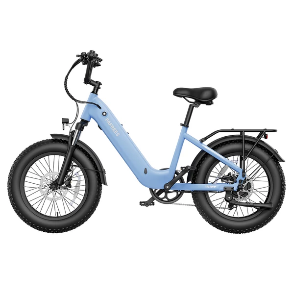 FAFREES F20 Rover elektromos kerékpár, 250W hátsó agymotorral, 48V 15Ah kivehető akkumulátorral, 80 km hatótávval, 20×4.0” vastag gumikkal – Kék