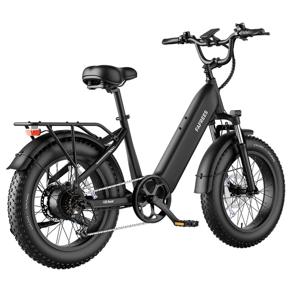 FAFREES F20 Rover elektromos kerékpár, 250W hátsó agymotorral, 48V 15Ah kivehető akkumulátorral, 80 km hatótávval, 20×4.0” vastag gumikkal – Fekete