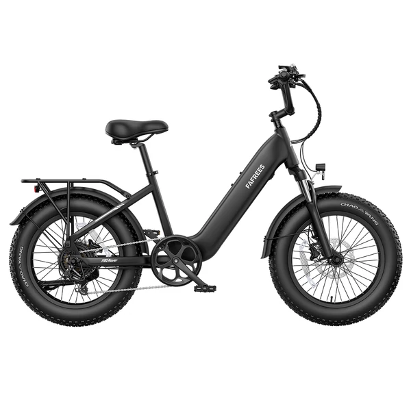 FAFREES F20 Rover elektromos kerékpár, 250W hátsó agymotorral, 48V 15Ah kivehető akkumulátorral, 80 km hatótávval, 20×4.0” vastag gumikkal – Fekete