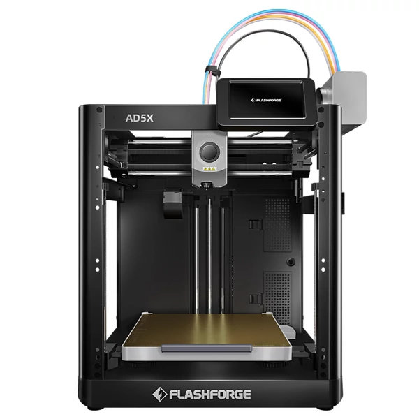 Flashforge AD5X 3D nyomtató + 4kg Mecpow HS filament – 2kg fekete PETG, 2kg áttetsző füstszürke PLA+