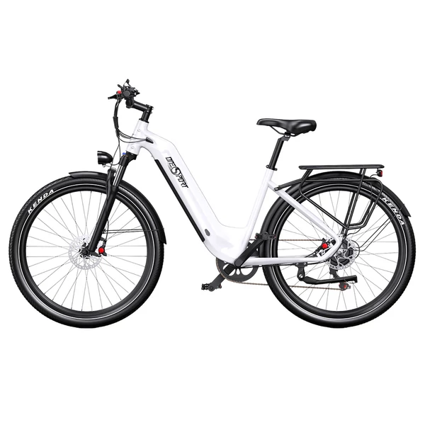 Onesport OT05 elektromos kerékpár 27,5" alumínium vázzal, 36V 18,2Ah akkuval, ANANDA 250W motorral, Shimano 7 sebességgel – Fehér