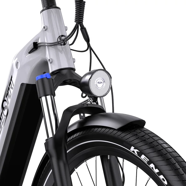 Onesport OT05 elektromos kerékpár 27,5" alumínium vázzal, 36V 18,2Ah akkuval, ANANDA 250W motorral, Shimano 7 sebességgel – Fehér