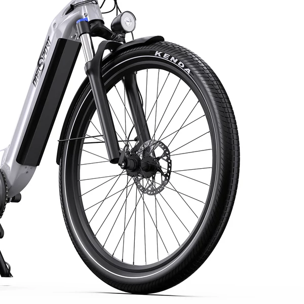 Onesport OT05 elektromos kerékpár 27,5" alumínium vázzal, 36V 18,2Ah akkuval, ANANDA 250W motorral, Shimano 7 sebességgel – Fehér
