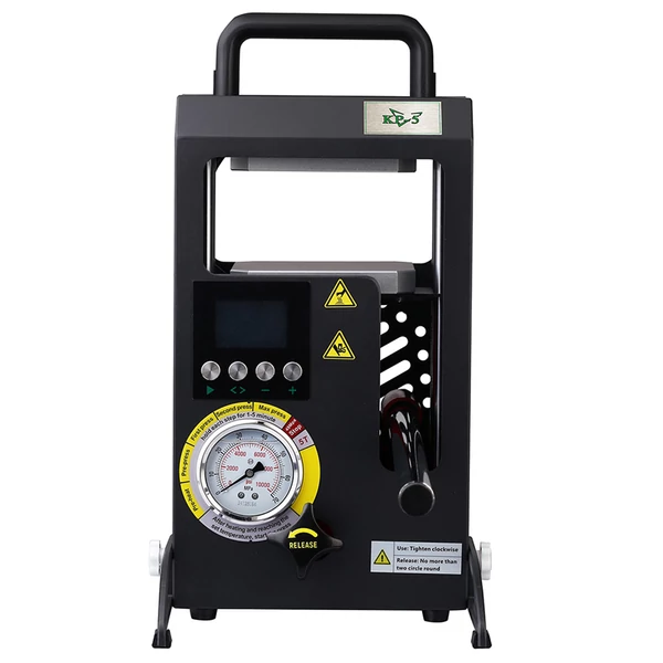 LTQ Vapor KP‑5 hőprés gép, 5 tonnás dupla fűtőlap, precíz hőmérséklet‑szabályozással