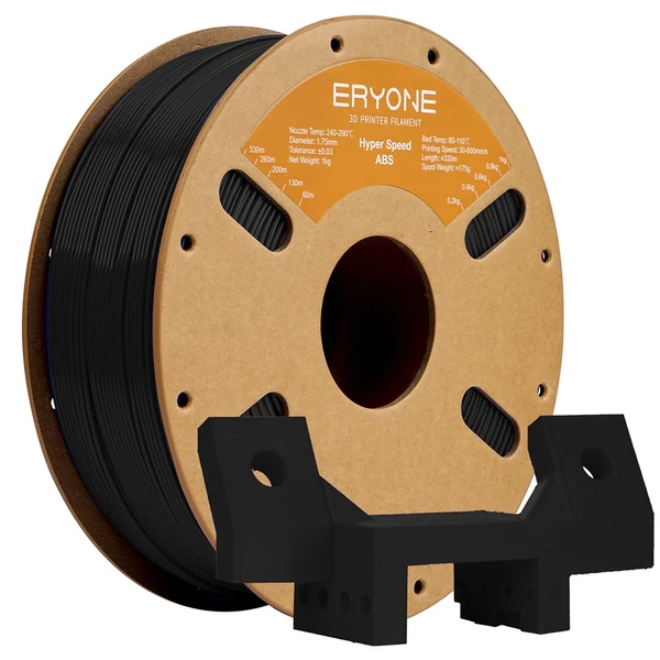 ERYONE nagy sebességű ABS 3D nyomtató filament 1 kg - Fekete