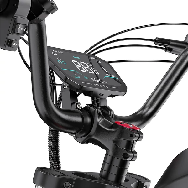 DUOTTS F20 elektromos kerékpár 750W motorral, 52V 27Ah akkumulátorral, 20×4.0 fat gumival, 50 km/h, akár 120 km hatótáv – Fekete