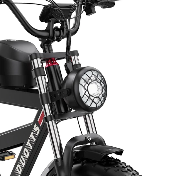 DUOTTS F20 elektromos kerékpár 750W motorral, 52V 27Ah akkumulátorral, 20×4.0 fat gumival, 50 km/h, akár 120 km hatótáv – Fekete