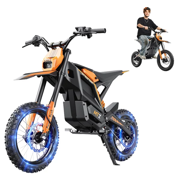 MT2 elektromos motorkerékpár, 3000W csúcsteljesítmény, 48V 22.5Ah kivehető akkumulátor, 60 km/h, akár 72 km hatótáv – Narancs