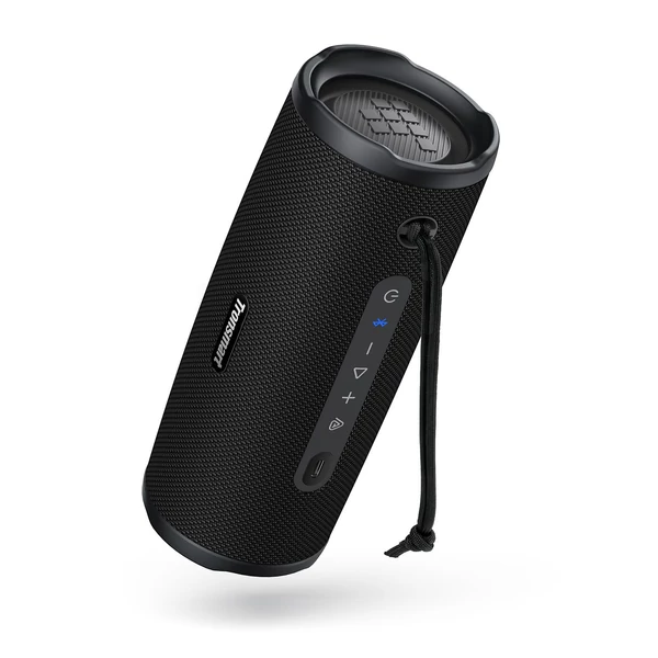 Tronsmart Mirtune C3 Plus hordozható kültéri hangszóró, 50W sztereó, Bluetooth 6.0, IPX7 vízálló, Auracast, 12h üzemidő – Fekete
