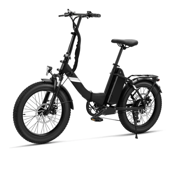 Touroll S3 Step-Thru elektromos kerékpár, 250W motor, 36V 13Ah akku, 20×3.0 gumi, 25 km/h, 65 km hatótáv, dupla tárcsafék, első villa