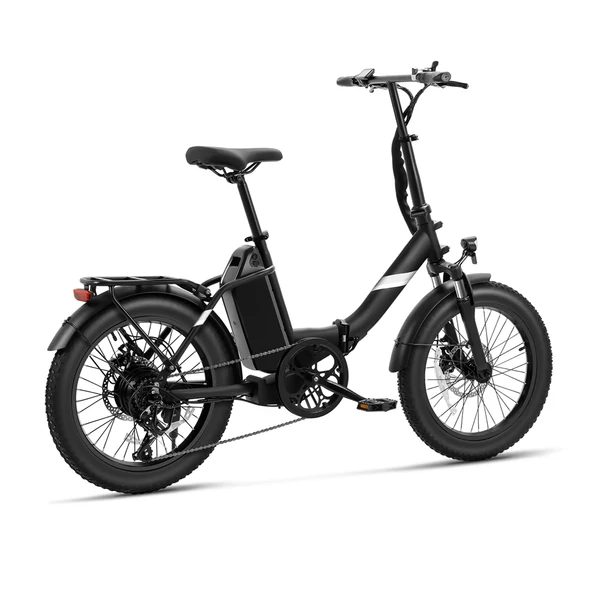 Touroll S3 Step-Thru elektromos kerékpár, 250W motor, 36V 13Ah akku, 20×3.0 gumi, 25 km/h, 65 km hatótáv, dupla tárcsafék, első villa