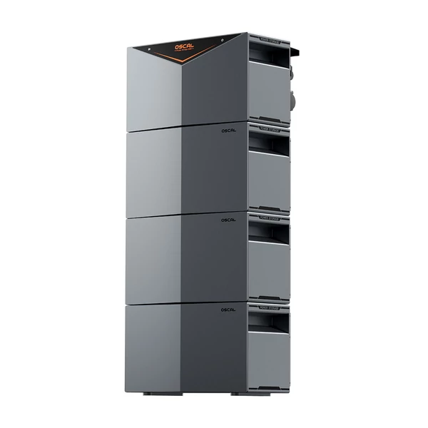 Oscal Power Storage 2000 hordozható erőmű, 1920Wh LiFePO4 akkumulátor, bővíthető 9600Wh‑ig, 1200W AC, 2400W napelemes bemenet, IP65