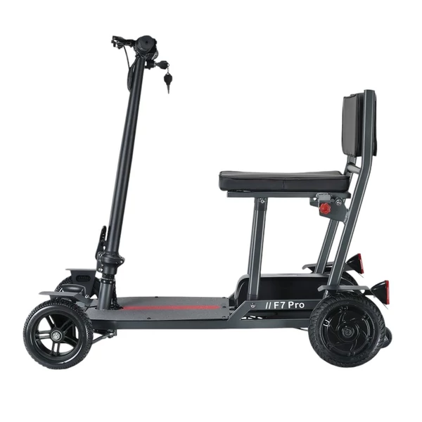 Freejoyer F7 Pro négykerekű elektromos roller üléssel, 300W motorral, 36V 13Ah akkumulátorral, 15 km/h sebesség, 35 km hatótáv – Szürke