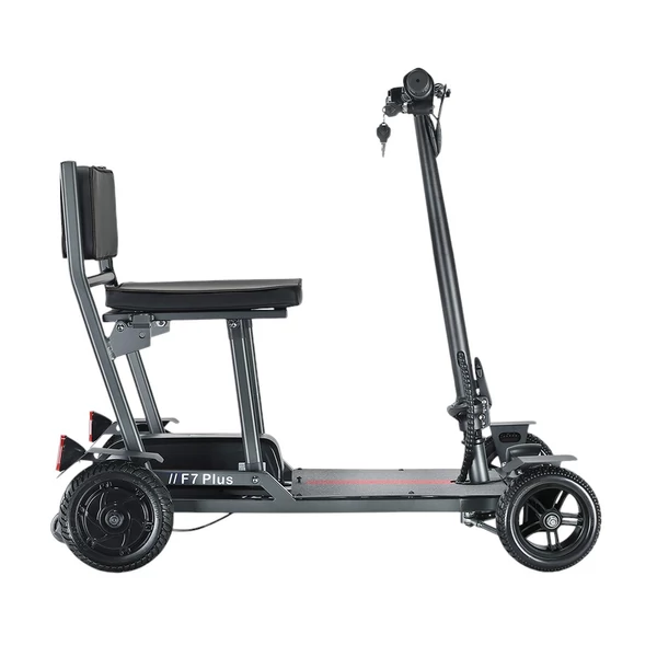 Freejoyer F7 Plus négykerekű elektromos roller üléssel, 300W motorral, 36V 21Ah akkumulátorral, 15 km/h, 35 km hatótáv – Szürke