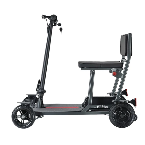 Freejoyer F7 Plus négykerekű elektromos roller üléssel, 300W motorral, 36V 21Ah akkumulátorral, 15 km/h, 35 km hatótáv – Szürke