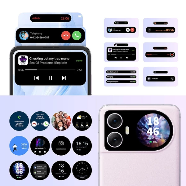 Blackview HERO 10 összecsukható okostelefon, 6.9\" AMOLED, 12GB+256GB, 108MP kamera, 45W gyorstöltés, NFC, ujjlenyomat, Android 13