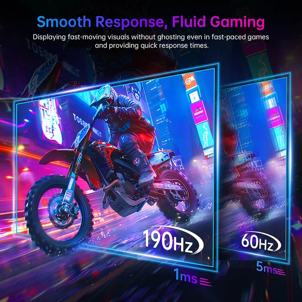 KTC H24F8 23,8'' gaming monitor, Full HD 190Hz Fast IPS, 1ms, HDR10, 135% sRGB, Adaptive Sync