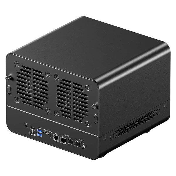 AOOSTAR WTR MAX barebone NAS mini PC, i5‑1235U, 11 rekeszes tárhely, HDMI/DP/USB4, 2×2.5G LAN + 2×10GbE SFP+