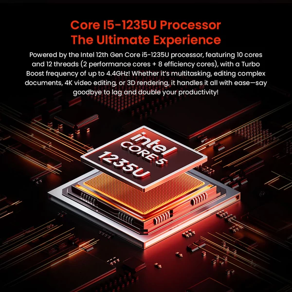 AOOSTAR WTR MAX barebone NAS mini PC, i5‑1235U, 11 rekeszes tárhely, HDMI/DP/USB4, 2×2.5G LAN + 2×10GbE SFP+