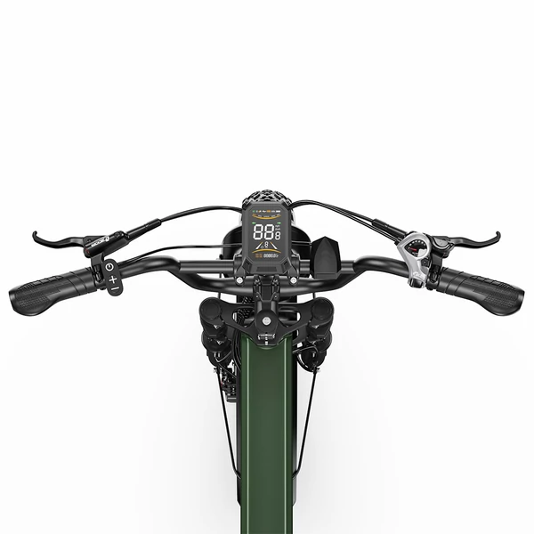 APEFOX RH20 összecsukható elektromos kerékpár, dupla 750W motor, 48V 22.5Ah akku, 50 km/h, 100 km hatótáv, 20×4.0” fat gumi – Zöld