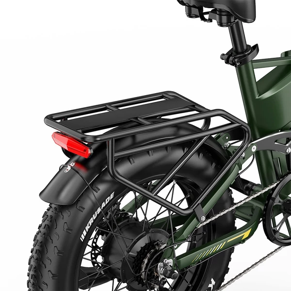 APEFOX RH20 összecsukható elektromos kerékpár, dupla 750W motor, 48V 22.5Ah akku, 50 km/h, 100 km hatótáv, 20×4.0” fat gumi – Zöld